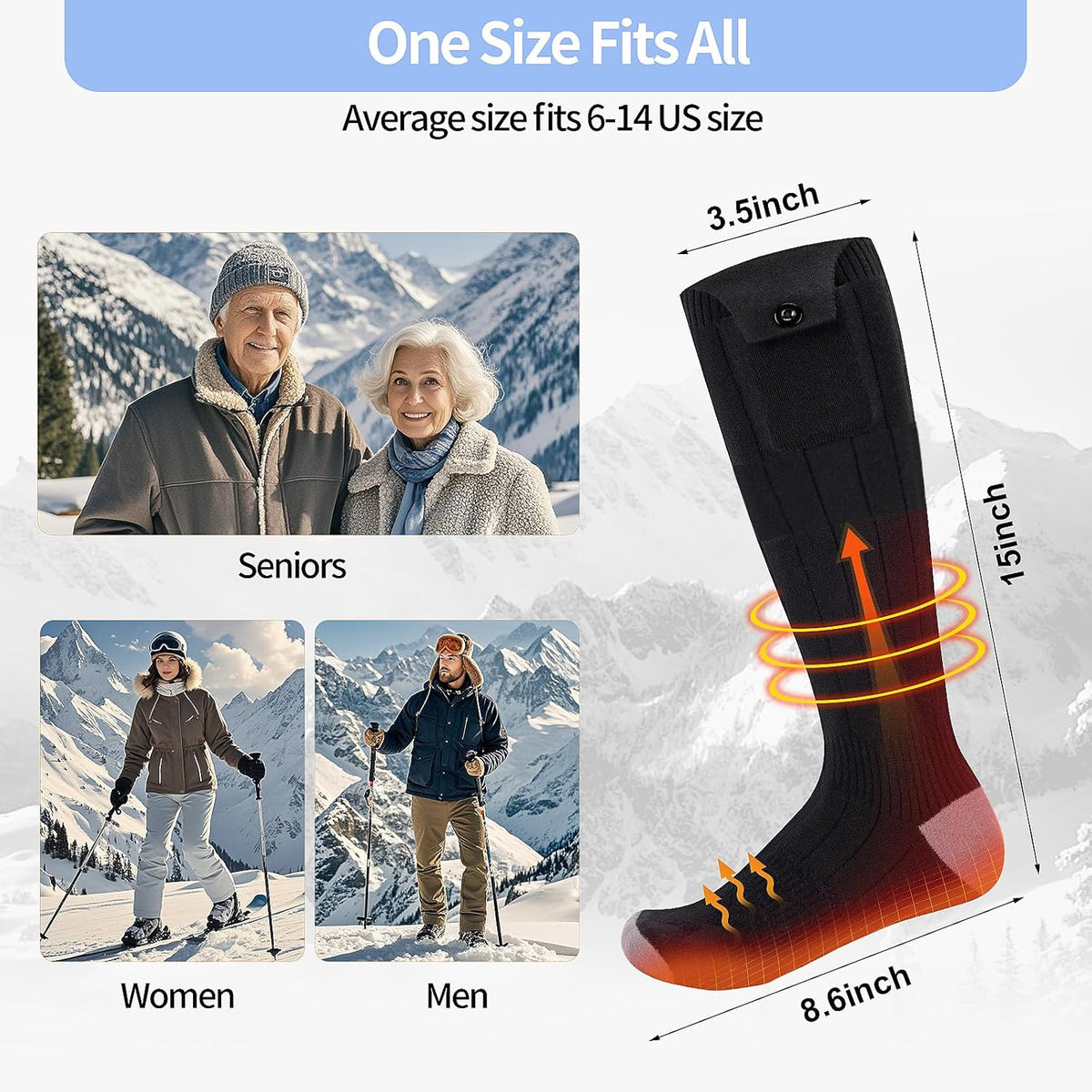 Feem™ Premium Heated Socks